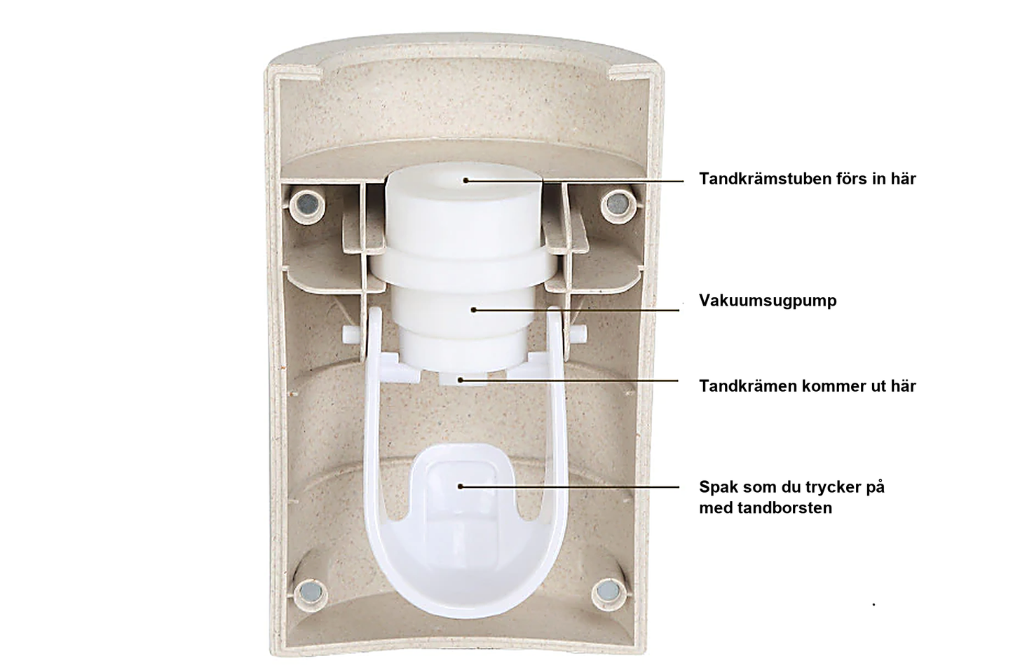 Automatisk tandkrämsdispenser - Perfekt Mängd Varje Gång